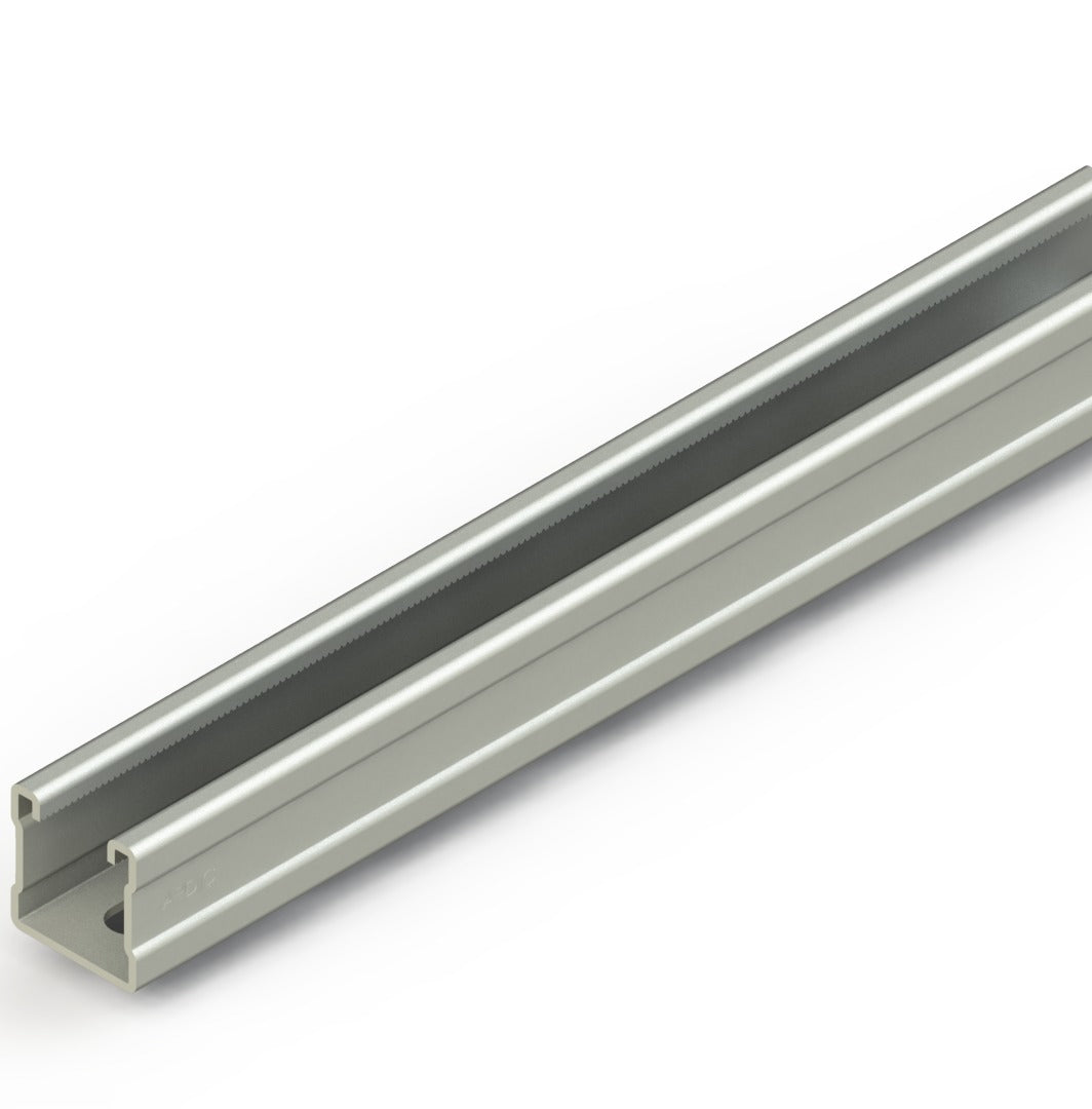 Strut Channel 1-5/8" x 1-5/8" x 10 ft | Hot-Dip Galvanized Steel Square C-Channel Support Rail