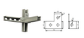 ACB-9 HDG C hanging support mounted on strut channel