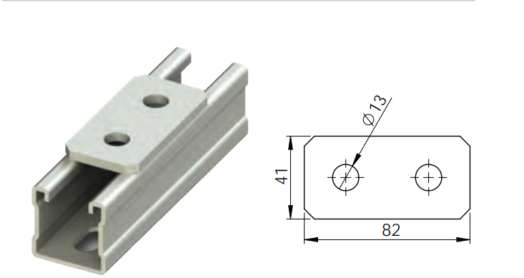 Strut Channel Rectangular Plate Washer HDG – ACB-102 HDG