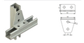 ACB-412 HDG C Hanging Support product photo and dimensions