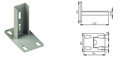 Strut Channel Base Plate Bracket 13/16" HDG – AC-1-1-21 HDG