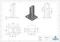 C Hanging Support 13/16" AC-1-1-21 technical drawing