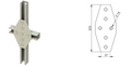 Strut Channel 6-Hole Cross Connector – ACB-218