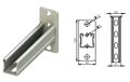 ACK-41-41-30 HDG Strut Channel Wall Bracket product photo and technical dimensions